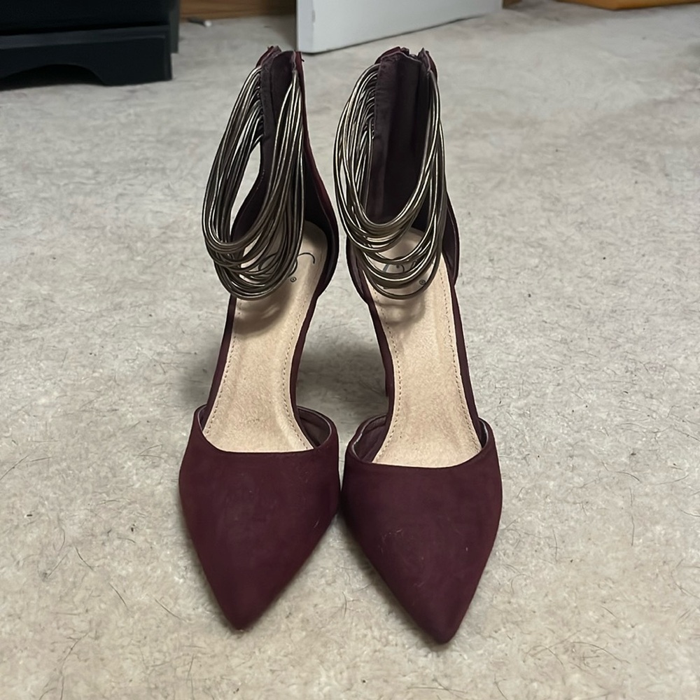 Maroon heels